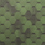 Бітумна черепиця NORDLAND Нордік 3х337х1000 мм зелений з відливом Миколаїв