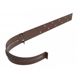 Кронштейн жолоба металевий Альта-Профіль Еліт 125 мм коричневий