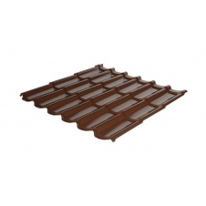 Металлочерепица RAUNI Standart 1180/1100 мм 0,45 мм MAT Polyester SeAH Steel (Корея) RAL 8017