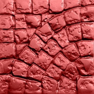 Тротуарная плитка Rocky Рим 45х450х450 мм красный мрамор