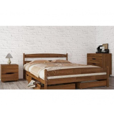 Ліжко МебліЕко Ліка з ящиками 120х200 см (101137)