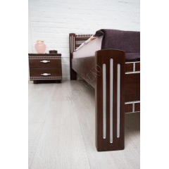 Кровать МеблиЭко Милана люкс с фрезеровкой 180х200 см (101434) Коростень