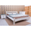 Ліжко МебліЕко Мілана люкс з фрезеруванням 140х200 см слонова кістка (101434) Запоріжжя