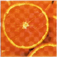 Плитка декоративная АТЕМ Orly Orange 1 W 200x200 мм Полтава