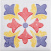 Плитка декоративная АТЕМ Bonny Rosette 2 W 108х108 мм