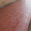 Тротуарна плитка Золотий Мандарин Цегла стандартна 200х100х80 мм на сірому цементі червоний Чернівці