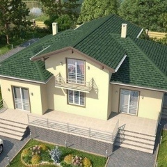 Битумная черепица Shinglas Кантри 2,7х335х1000 мм Онтарио Долина