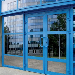 Алюминиевые двери входные НОВЫЙ ПРОЕКТ ГРУПП 2100 мм синий Киев