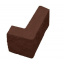 Блок декоративный рваный камень угловой 390х190х90х190 мм коричневый Киев