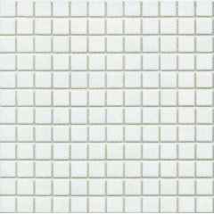 Мозаїка скляна біла глянцева на папері Eco-mosaic NA 101 327x327 мм Івано-Франківськ