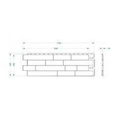 Фасадна панель Docke Stein 1196х426 мм антрацит Київ