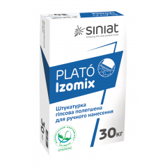 Штукатурка SINIAT PLATO Izomix облегченная гипсовая 30 кг Линовица