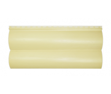 Сайдинг виниловый Альта-Профиль BlockHouse Slim двухпереломный 3660х230x11 мм кремовый