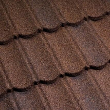 Фото - Композитная черепица Metrotile 1330x410 мм walnut Композитная черепица Metrotile 1330x410 мм walnut
