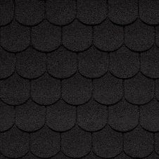 Фото - Битумная черепица IKO Victorian 336х1000 мм 01 Black Битумная черепица IKO Victorian 336х1000 мм 01 Black