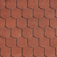 Фото - Битумная черепица IKO Superglass-Biber 336х1000 мм 10 Tile Red Битумная черепица IKO Superglass-Biber 336х1000 мм 10 Tile Red