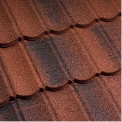 Композитная черепица Metrotile 1330x410 мм victorian red Вараш