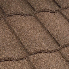 Композитная черепица Metrotile Roman 1280x410 мм coffee Виноградов