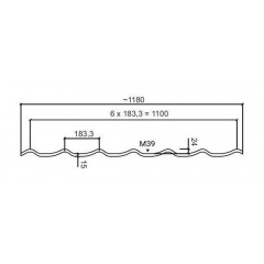 Металочерепиця Ruukki RanTech M3945 Polyester matt 0,45 мм RAL-8017 (Шоколадний) Южноукраїнськ