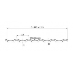 Металочерепиця Ruukki Adamante Pural Matt BT 0,50 мм RR-23 (Гірський сірий) Самбір