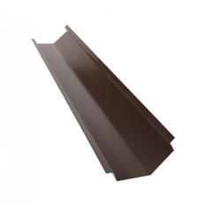 Планка ендовы глубокой QueenTile 2 м brown Кушугум