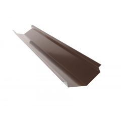 Планка ендовы глубокой QueenTile 2 м brown Кушугум