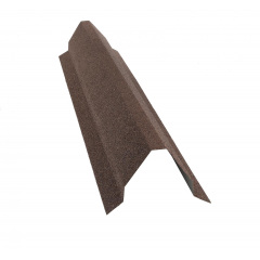 Планка конька треугольного QueenTile большая 2 м brown Кропива