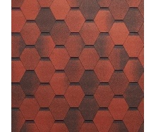 Бітумна черепиця Tegola Super Mosaic 1000х337 мм червоний граніт