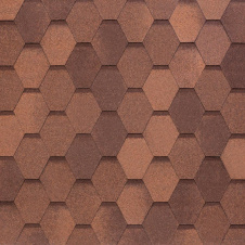 Бітумно-полімерна черепиця Tegola Nobil Tile Вест 1000х337 мм червоно-коричневий
