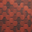Битумная черепица Tegola Super Mosaic 1000х337 мм красный гранит Вишневое