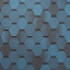 Битумная черепица Tegola Super Mosaic 1000х337 мм синяя ночь Обухов