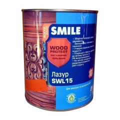 Лазурь SMILE SWL-15 WOOD PROTECT 0,75 л чорне дерево Київ