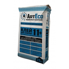 Клей для плитки ArtEco 11+ 25 кг серый