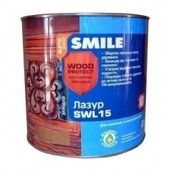 Лазурь SMILE SWL-15 WOOD PROTECT 19 л олива Миколаїв