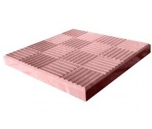 Тротуарна плитка Шоколадка 300x300x30 мм червона