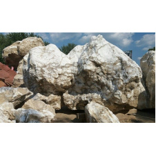 Камінь кальцит димчастий 500-1500 мм біло-сірий
