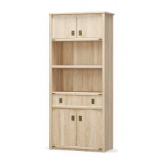 Шкаф книжный Мебель-Сервис Валенсия 4Д1Ш 2086х910х445 мм самоа Винница