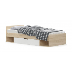 Кровать Мебель-Сервис Типс 600х2032х956 мм дуб самоа/белый матовый Сумы