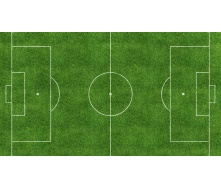 Пристрій поля для гри у футбол зі штучної трави
