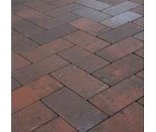 Тротуарна плитка Золотий Мандарин Цегла без фаски 200х100х60 мм Сієна