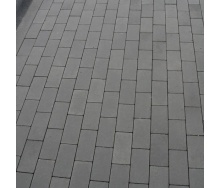 Тротуарна плитка Золотий Мандарин Цегла без фаски 200х100х60 мм сірий