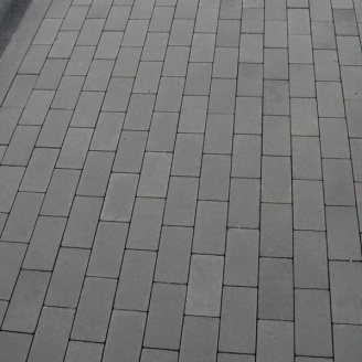 Тротуарна плитка Золотий Мандарин Цегла без фаски 200х100х60 мм сірий