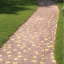 Тротуарная плитка Золотой Мандарин Креатив 60 мм на сером цементе коричневый Киев