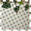 Дзеркальна мозаїка на сітці VIVACER ZP-04, 25x25 / 10x10 мм Івано-Франківськ