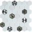 Мозаика мрамор стекло VIVACER SB10, 4,8х5,5 cм Винница
