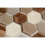 Мозаїка мармур скло VIVACER SB05, 4,8х5,5 см Рівне