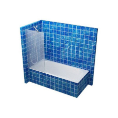 Скляна перегородка для ванни S-MIX 700 мм Красноград