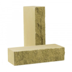 Кирпич облицовочный рваный камень Скала 250х100х65 мм желтый Киев