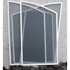 Москитная сетка на окна с алюминиевой рамой белая на металлических крючках 1000х1000 мм Ekipazh Тячев