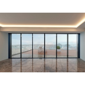 Алюминиевая панорамная дверь HOFFMANN 70 2000х2200 см